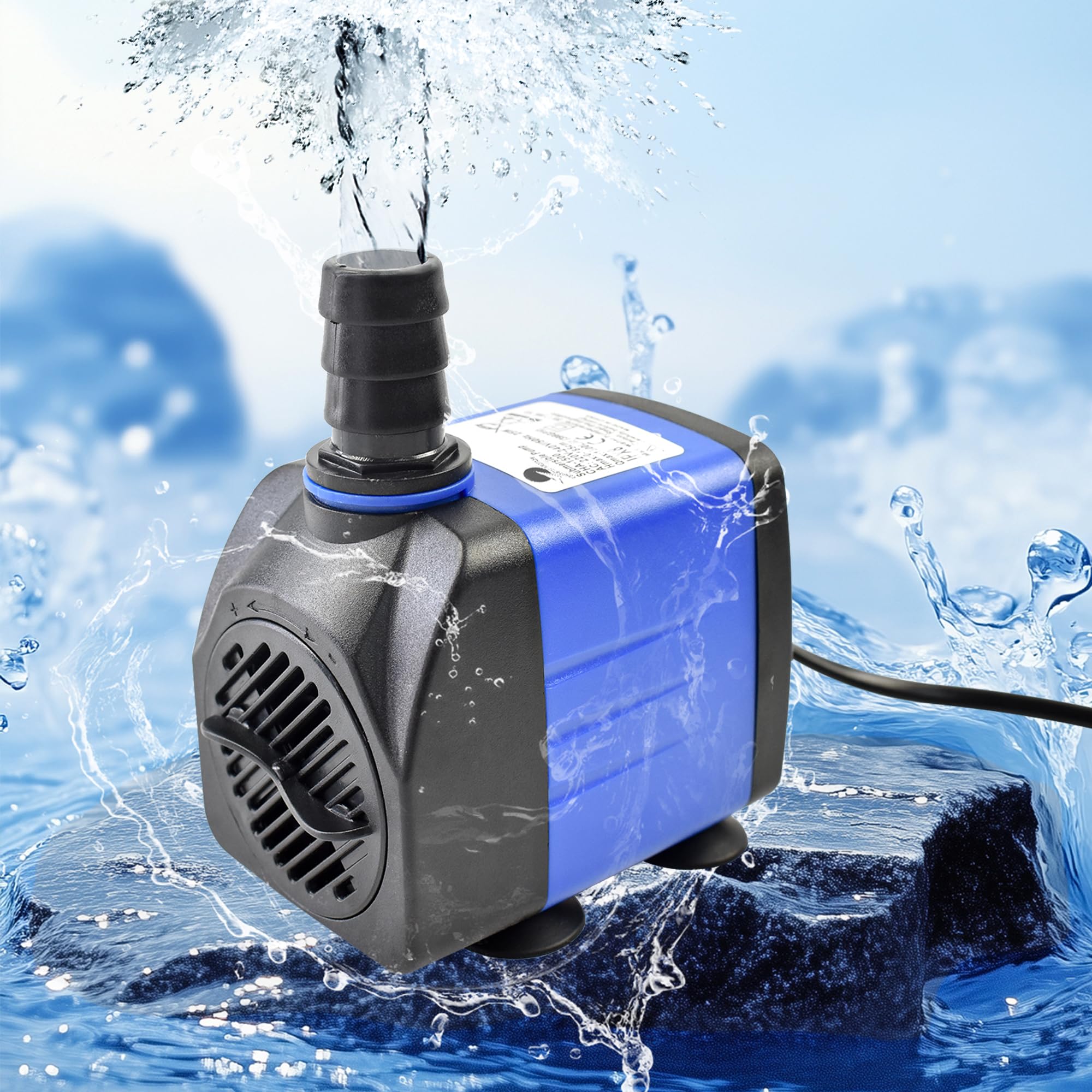 CHANCS Pompa sommergibile 25 W 396 GPH AC 220 V pompa fontana per fontane esterne