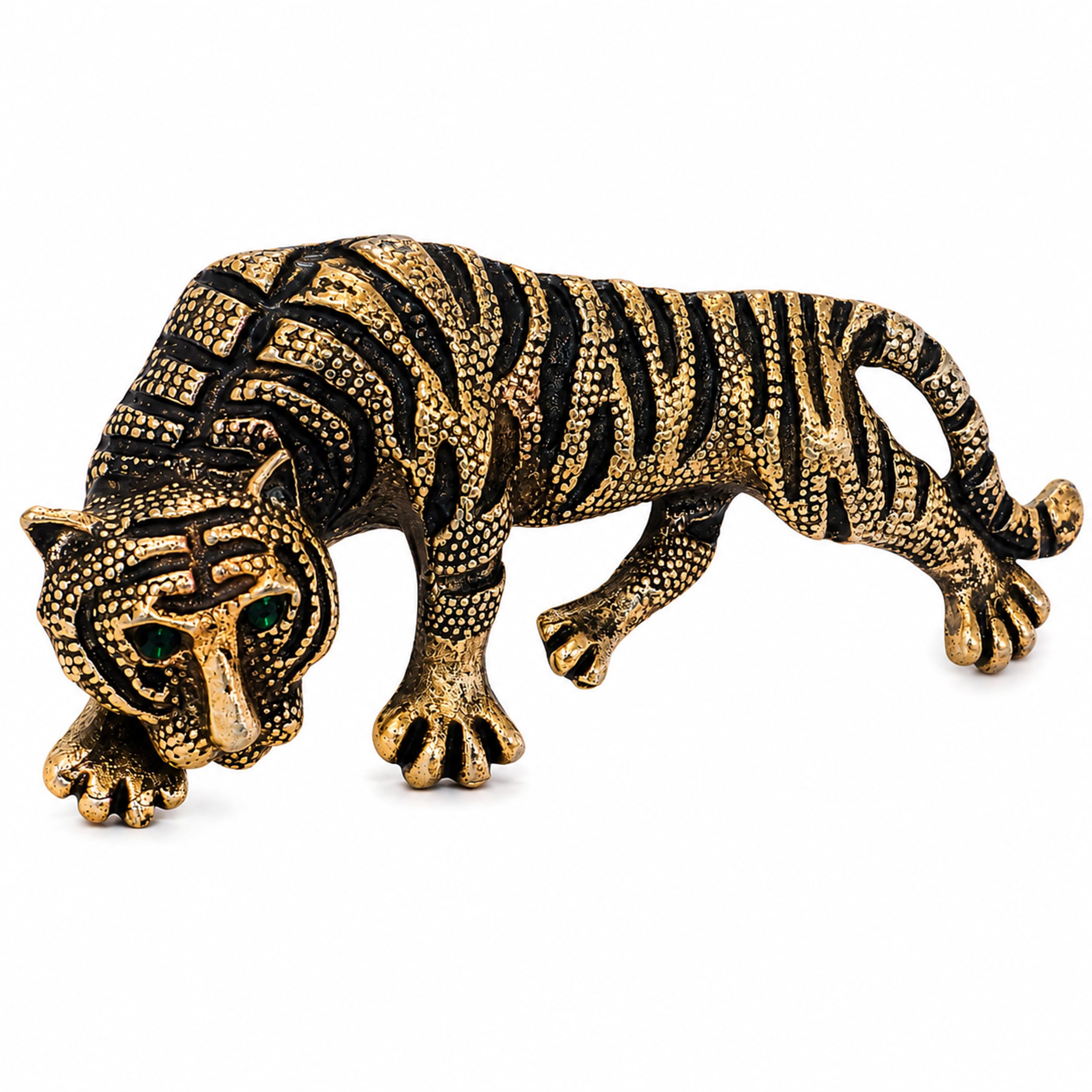 Shining Jewel By Shivansh Gold Plated Vintage Tie-pin Brooch for Men - Tiger (SJ_9126_P)-image-24