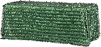 Vista 1 de Mantel rectangular de tafetán de pétalos de hojas de 90 x 132 pulgadas, color verde esmeralda para decoración de bodas o eventos