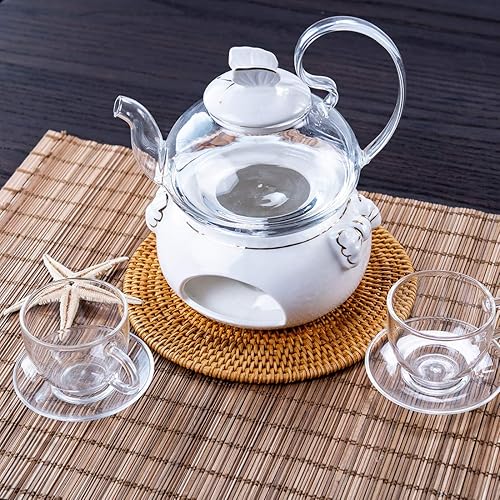 Miniatura 9 de Salvamanteles para platos calientes, salvamanteles de ratán tejido, almohadillas calientes para mesa de comedor, posavasos de paja resistentes al