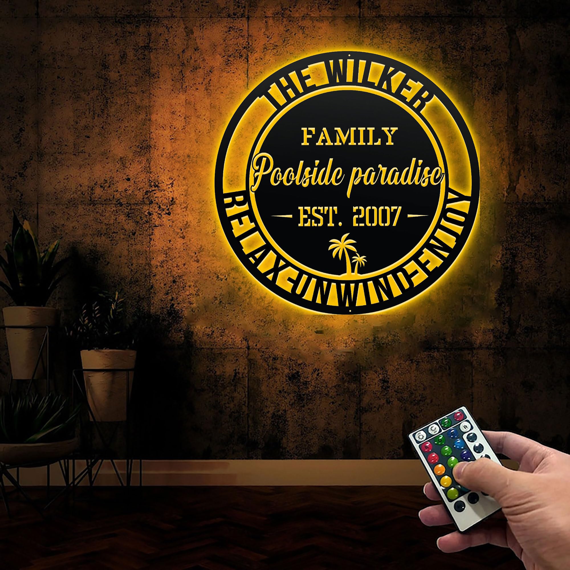 Custom Pool Sign Tropical Home Decor Pool Metal Sign Personalized Metal  Signs Family Swimming Pool, Pool Oasis Personalized Sign Patio D?cor -  Custom Laser Cut Metal Art \u0026 Signs, Gift \u0026 Home, image size:2000x2000