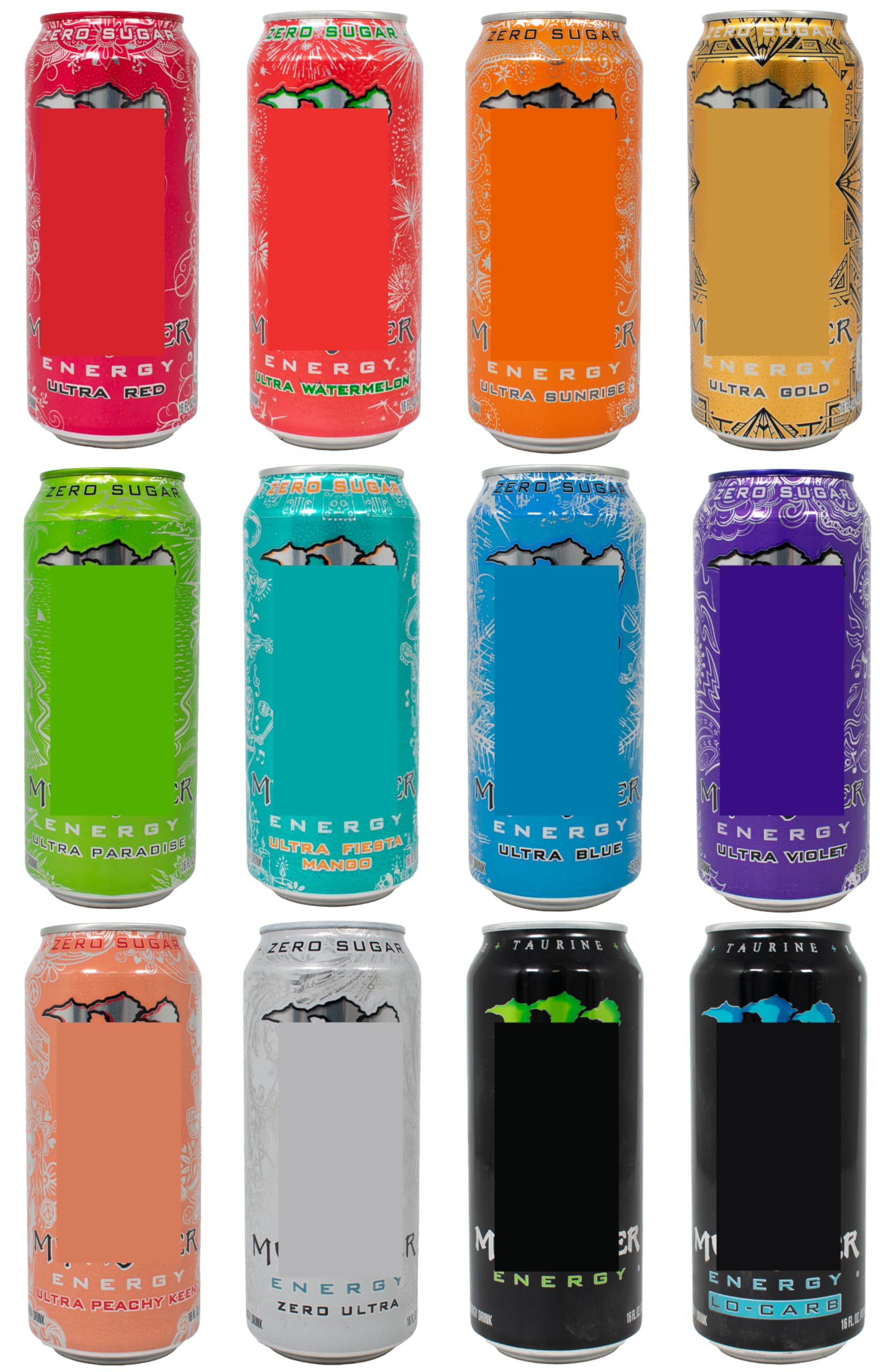 Amazon.com : Monsters Energy Sampler Pack, Super Drink 10 Flavor