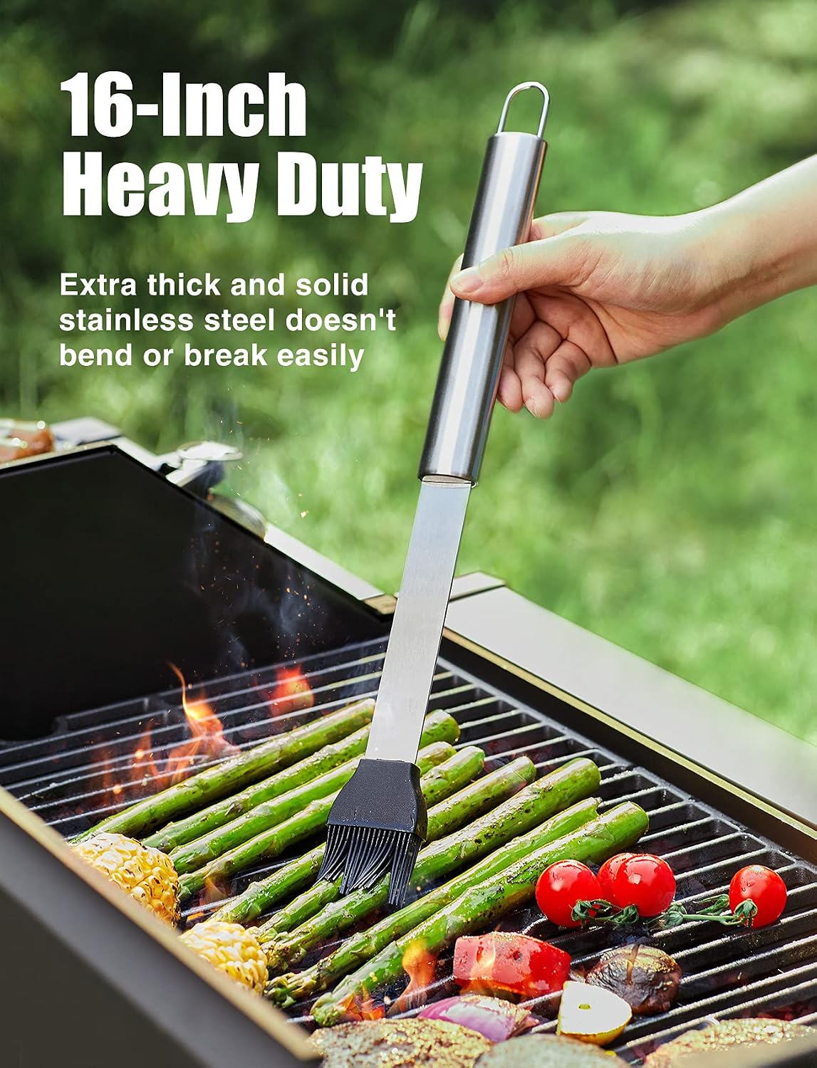 Veken BBQ Grill Accessories, Sliver