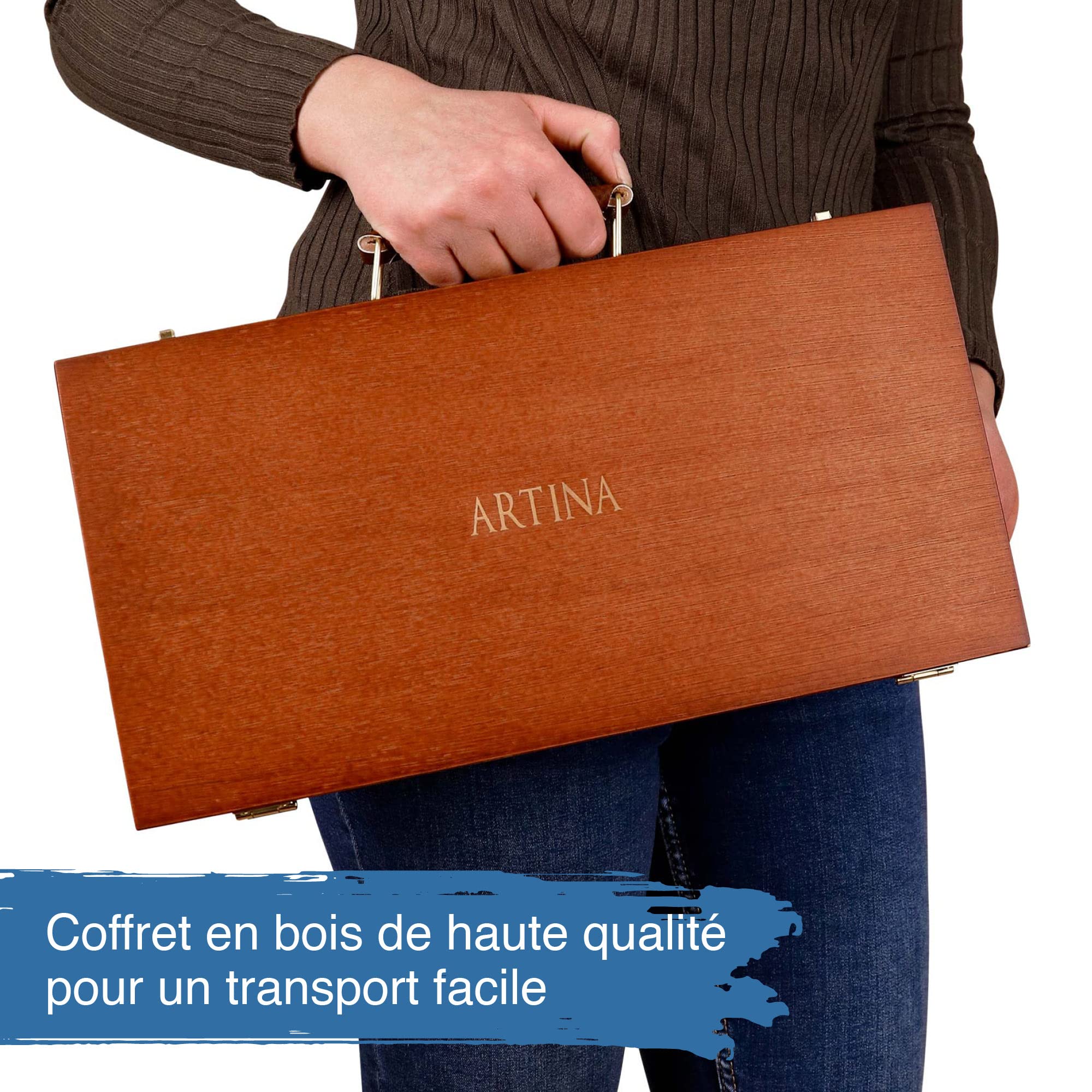 Artina Set de craies Pastilo 96 couleurs coffret certifié FSC