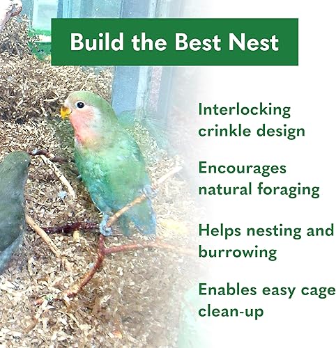 Miniatura 6 de Ropa de cama de papel 99% libre de polvo para mascotas pequeñas y pájaros, Eco Natural, 125 L