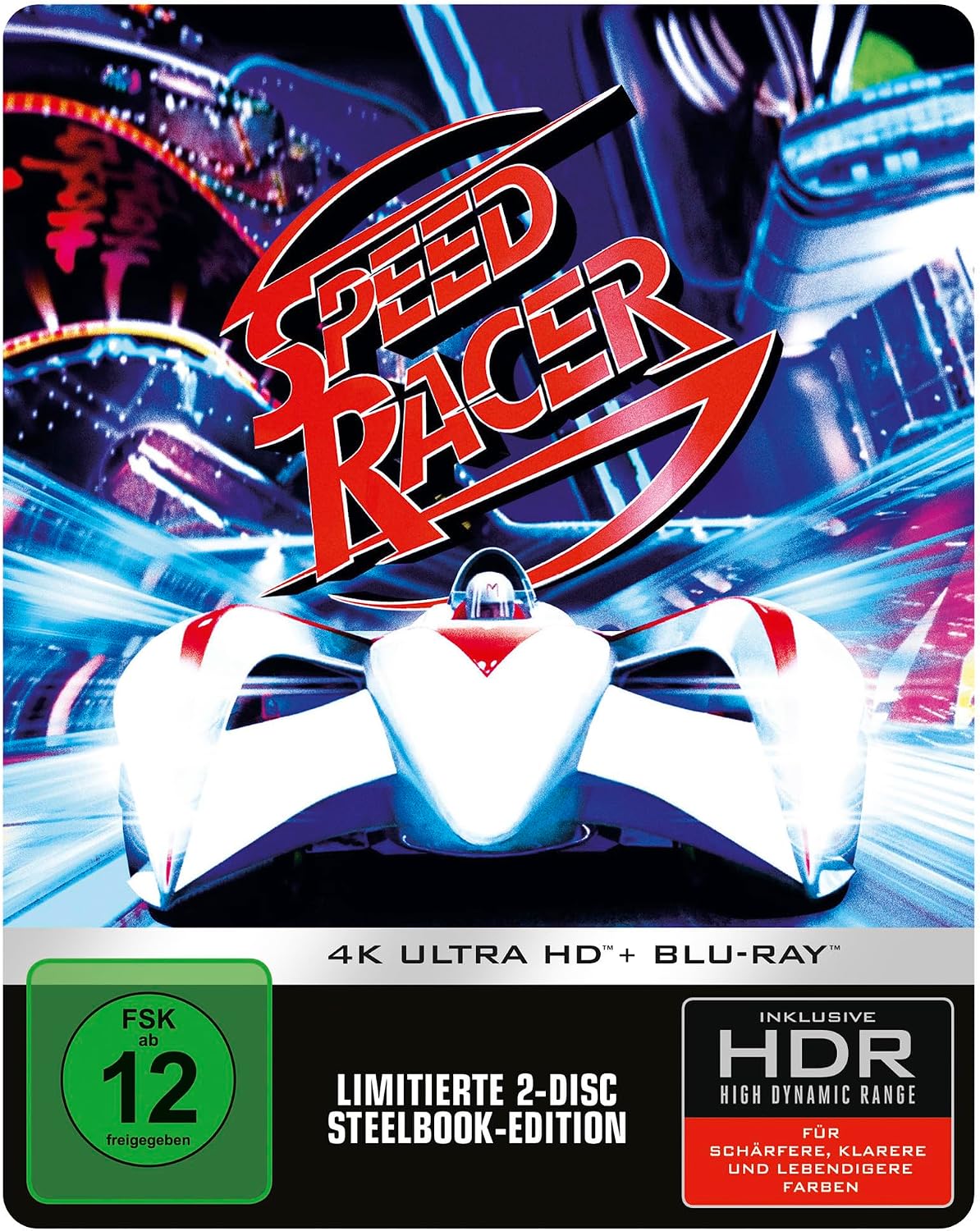 Speed Racer - Steelbook (4K Ultra HD+Blu-ray) [Region B] [2008]: Amazon ...