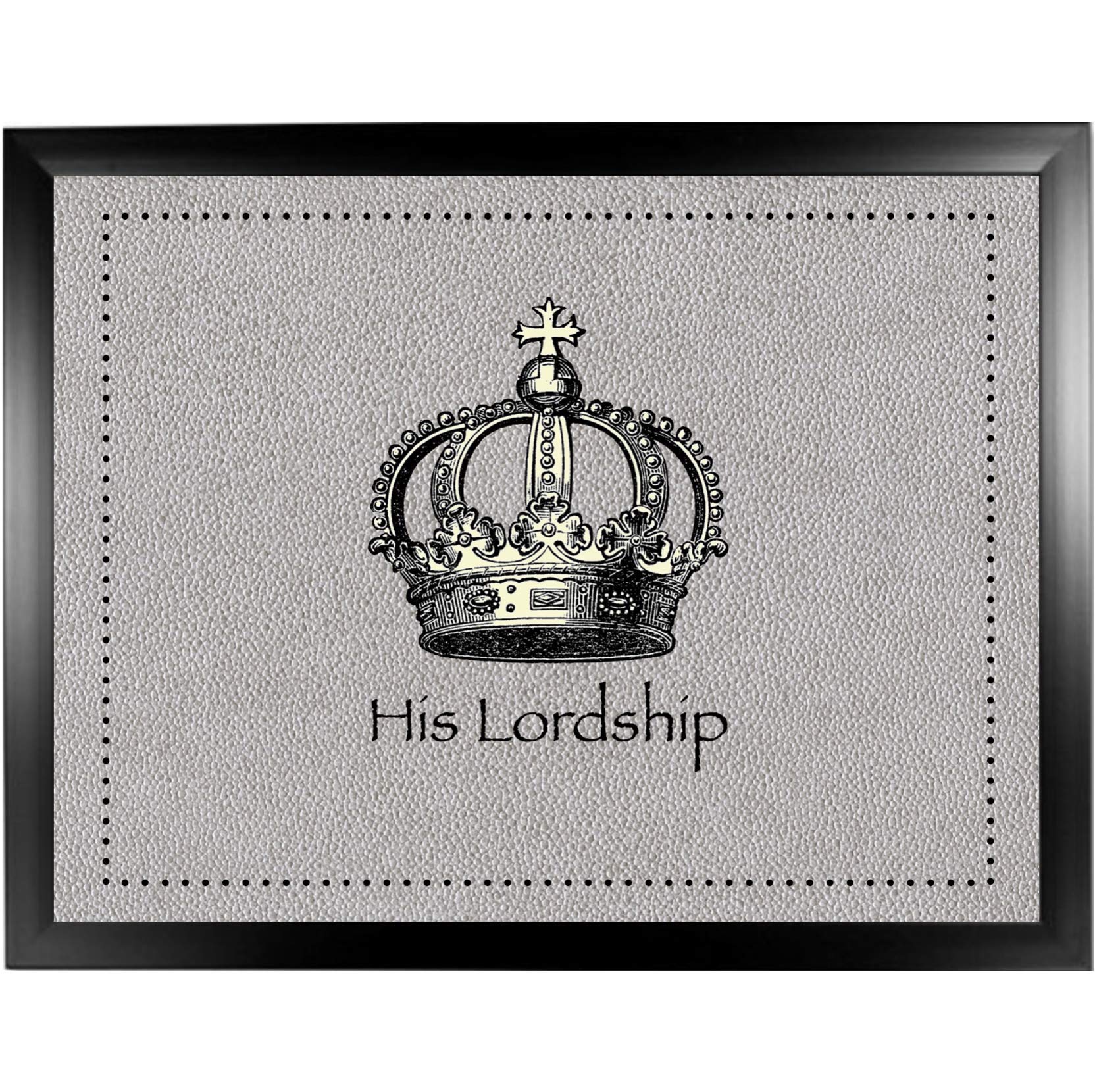 His Lordship Faux 4 Black Lap Tray, Cushioned Bean Bag Padded Laptop Tray Table Desk for Eating