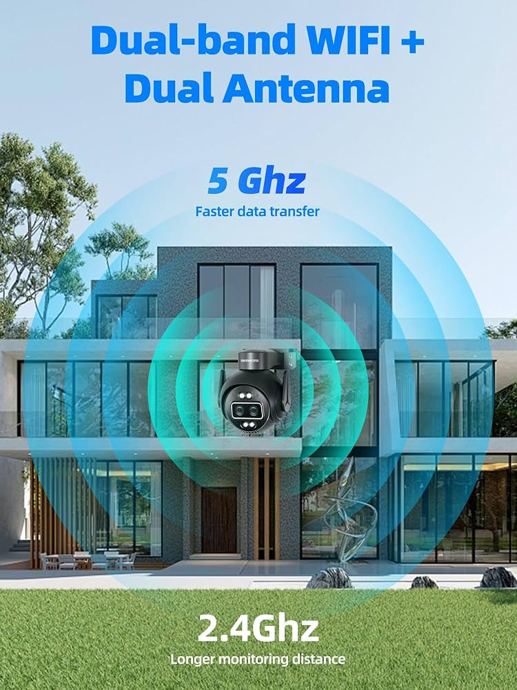 Telecamera di sicurezza Wi-Fi V380Pro solare con visione notturna