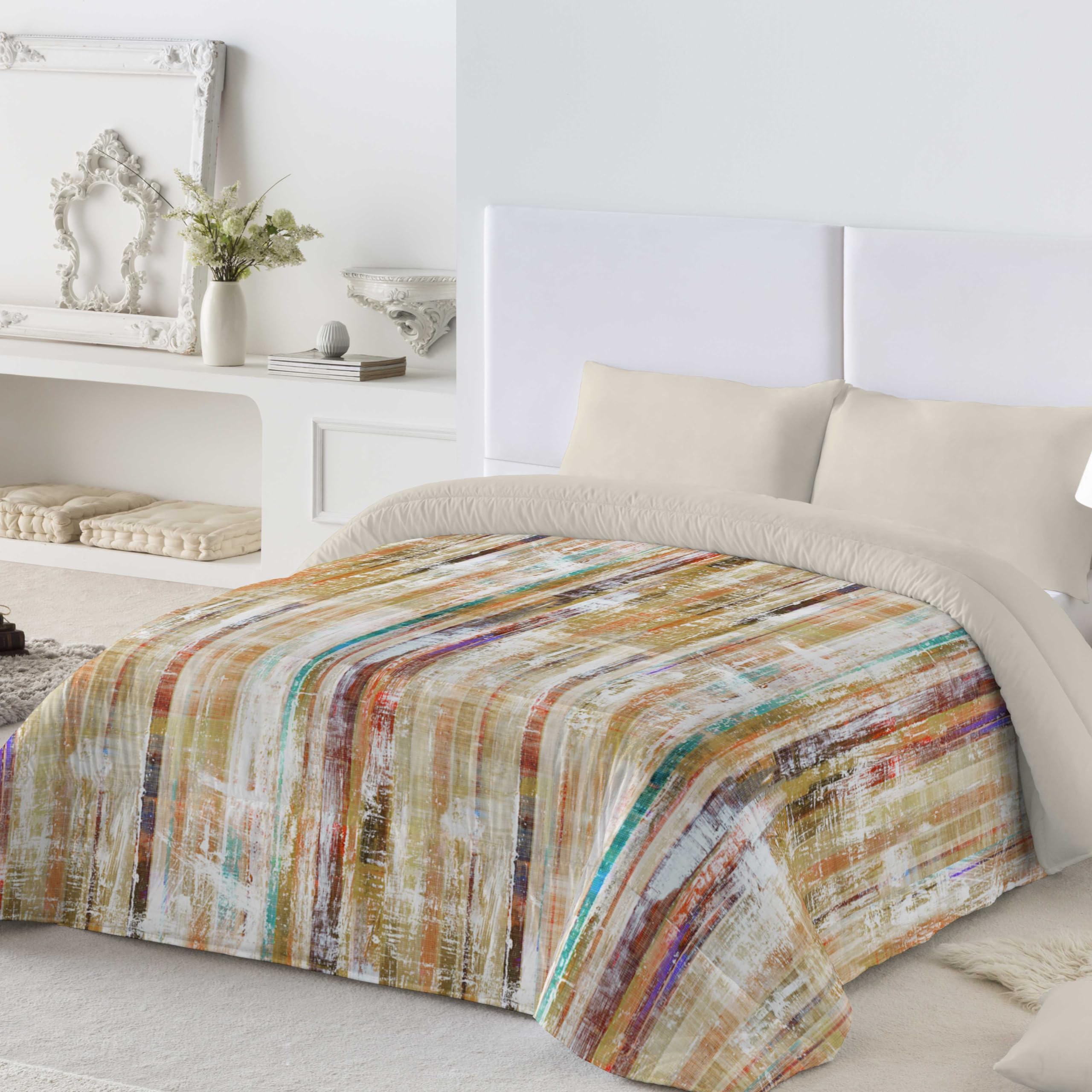 NATURALS Edredón nórdico Estampado Cama 90, edredón 300 Gramos 180x260, ROTKO