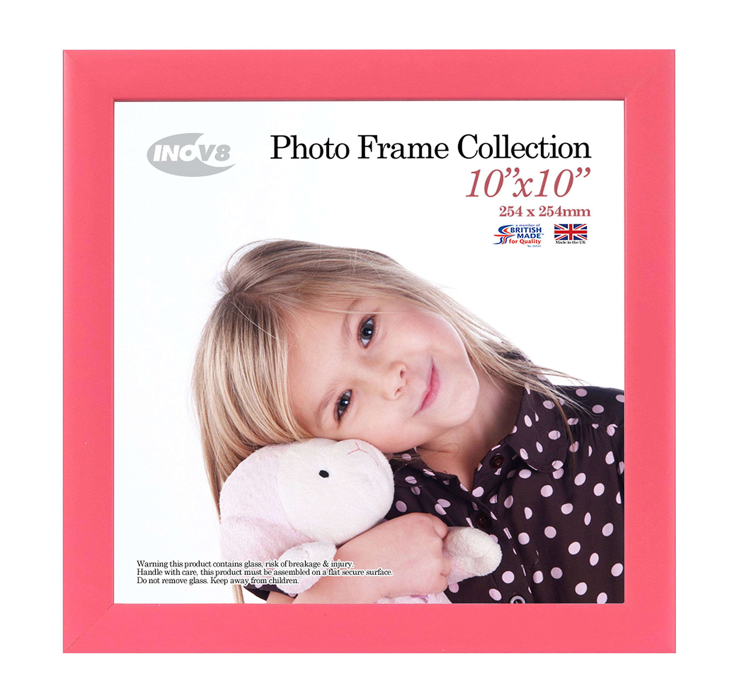 Inov8 Vintage Pink British Made Picture/Photo Frame 10X10 Inch(25X25cm) - Value 19Mm