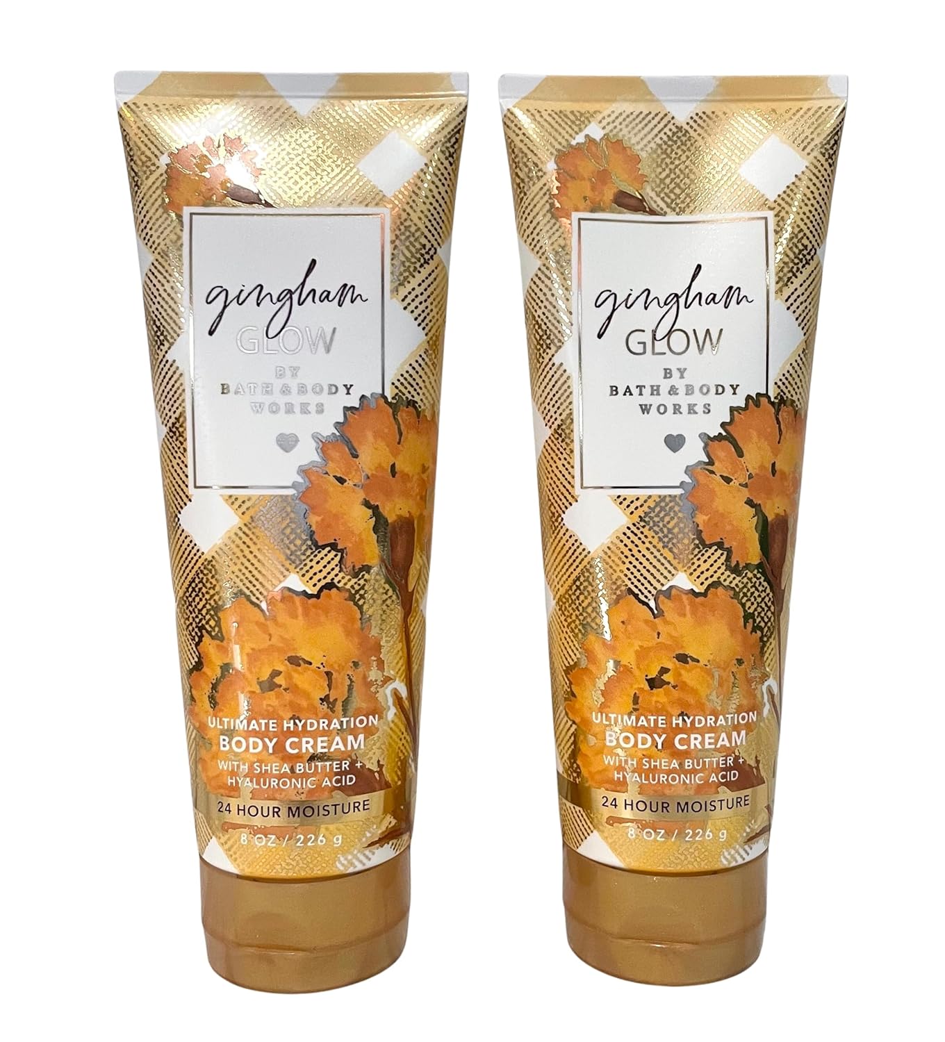 Bath & Body Works Gingham Glow Ultimate Hydration Body Cream 8 Ounces Pack of 2 Bath & Body Works Gingham Glow Ultimate Hydration Body Cream 8 Ounces Pack of 2