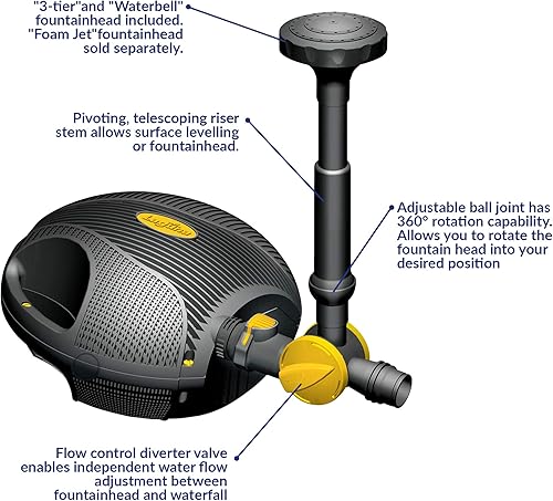 Miniatura 3 de Laguna PowerJet 600 fuente  Cascada Kit de bomba para estanques de hasta 1200-galones