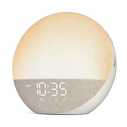 Sunrise Alarm Clock White Noise Machine: Natural Wake Up Light Dimmable Clock with Bluetooth photo Sunrise Alarm Clock White Noise Machine: Natural Wake Up Light Dimmable Clock with Bluetooth
