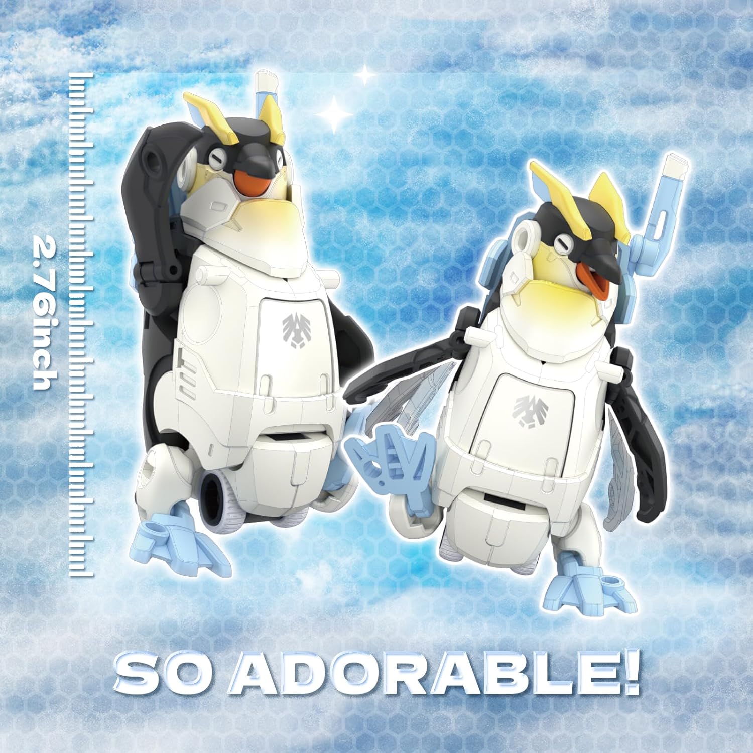 BEASTBOX BB-68 Jetstream Deformation Toys Action Figure, Converting Toys in Mecha and Cube, Perfect Birthday Party Gift for Teens and Adults, Based on Penguin.