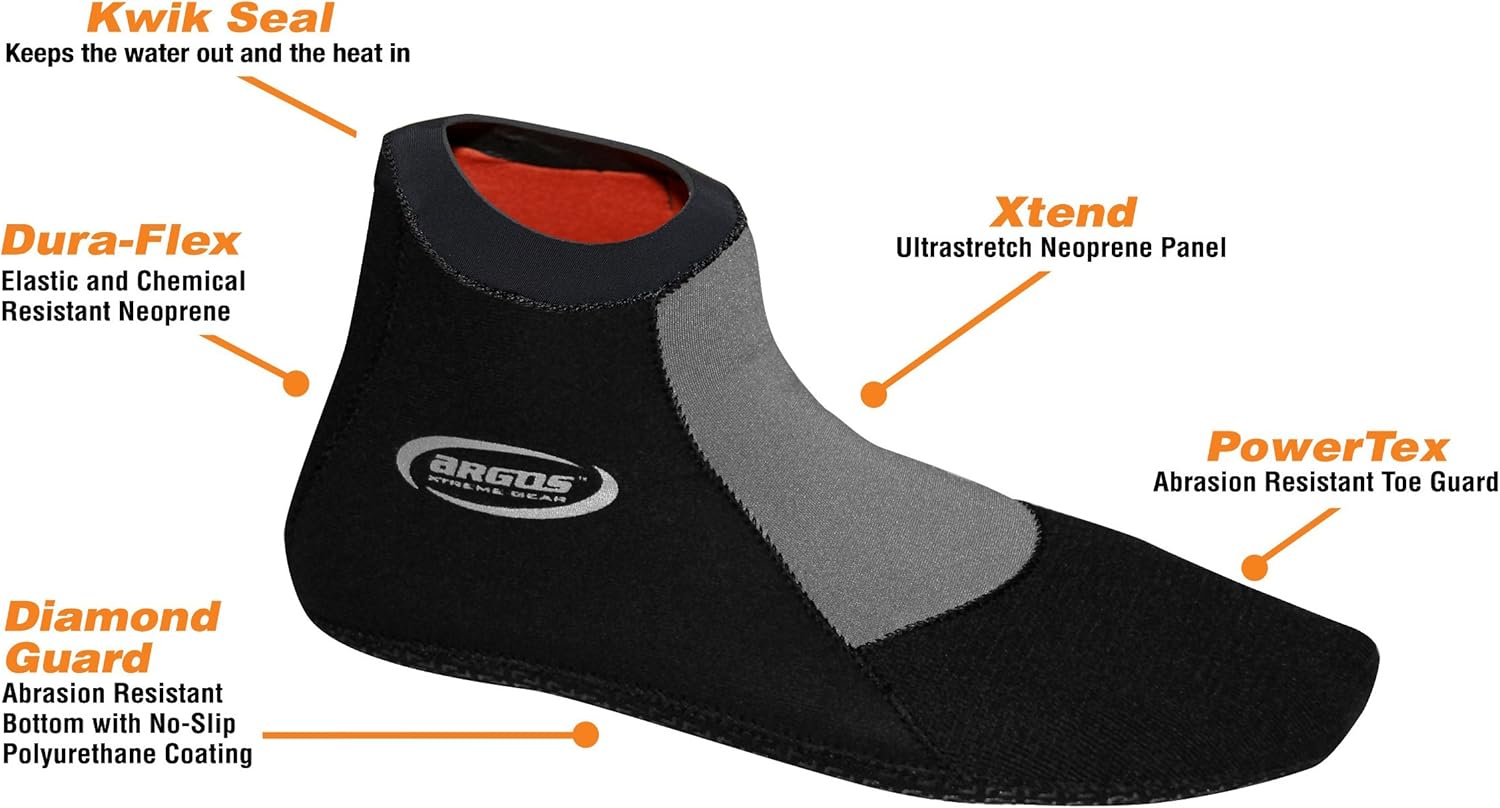 Argos Stealth Shorty Bootie, 2mm/Medium