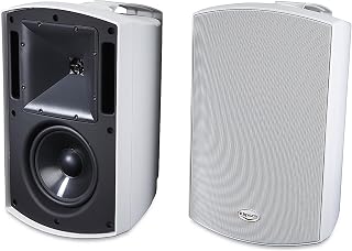 Klipsch AW-650 Indoor/Outdoor Speaker, White (Pair) - Two-Way All-Weather Loudspeakers - 6.5” IMG Woofer & 1” Titanium Dome Tweeter - UV-Resistant Enclosure