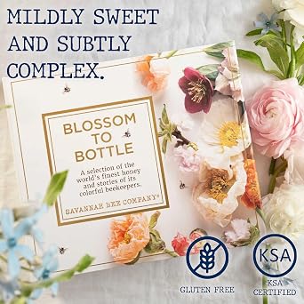 Savannah Bee Company Blossom to Bottle - Honey Sampler Gift Set, 6 Flavors
