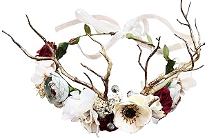 Nymph Costume for Women with Floral Crown