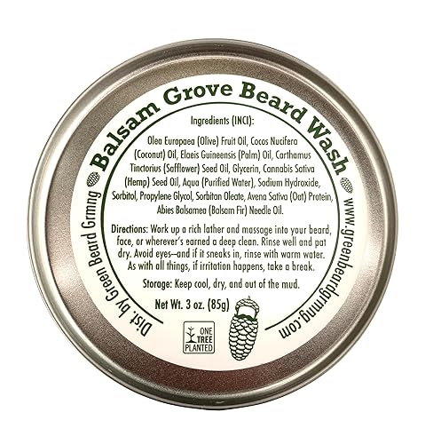 Miniatura 2 de Balsam Grove - Barra de lavado para barba y bigote, champú sólido natural para hombres regulares (3 onzas)