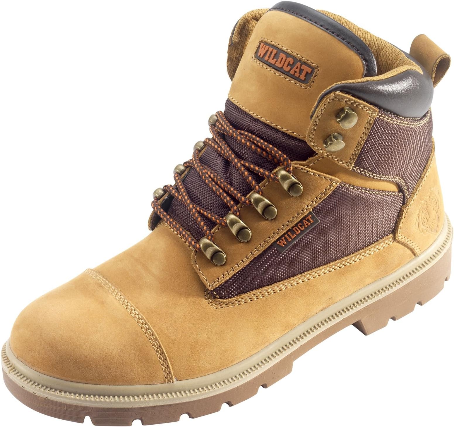 Wildcat JAGUAR Honey Safety Work Boots S1P Steel Toe Cap and Midsole Protection [WILDCAT_JAGUAR/H_UK11]