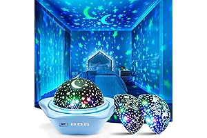 One Fire Kids' Night Light Projector: Captivating Starry Skies & Whimsical Projections