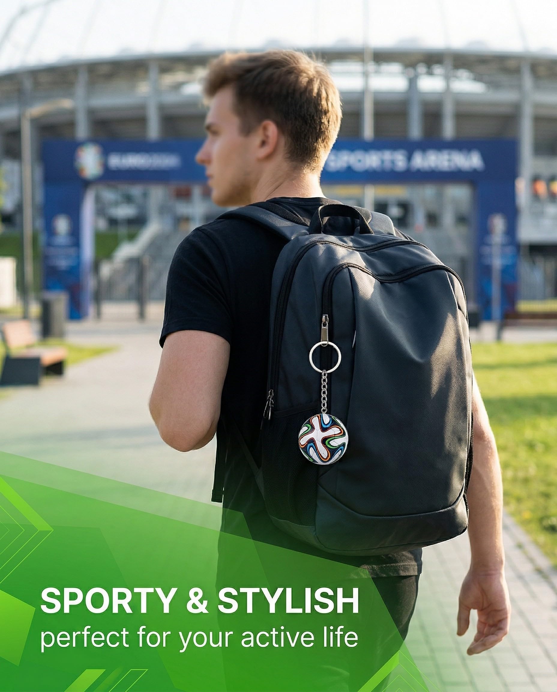 1 Pezzo Portachiavi Calcio Mondiali 2026, Robusto Gadget per Zaino, Chiavi & Borsa β Ideale Regalo per Bambini, Ragazzi e Tifosi di Calcio, Bomboniera Sportiva. - 2