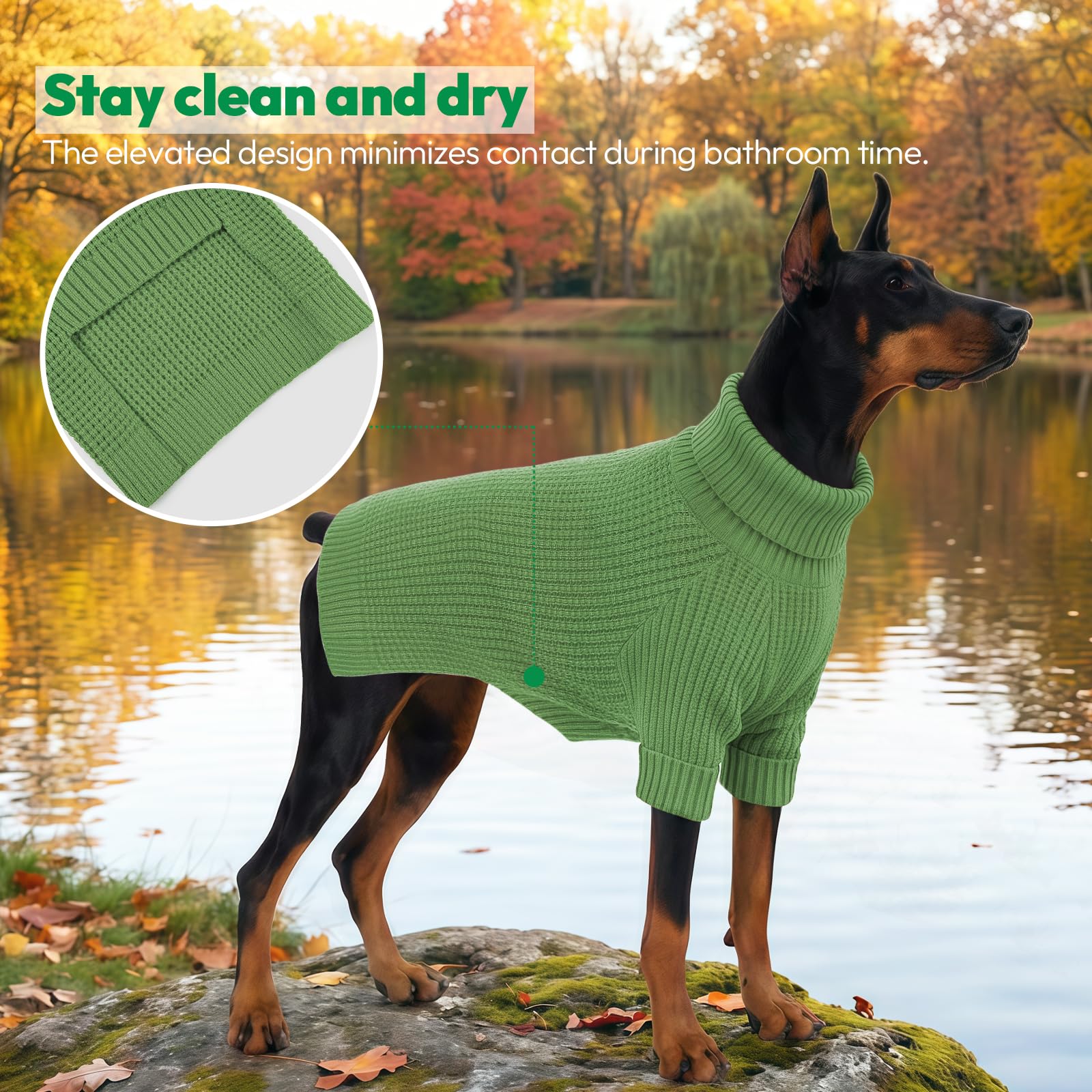 KONVINIT Hundepullover - Pullover für Hunde Eicher Langarm Hundepulli m