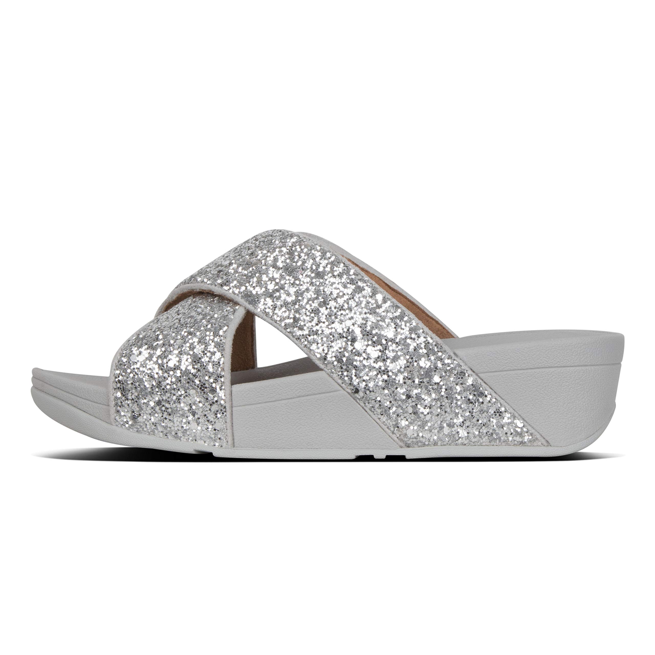 Sandals Lulu Glitter Slides FitFlop Lulu Glitter Sandals By FitFlop