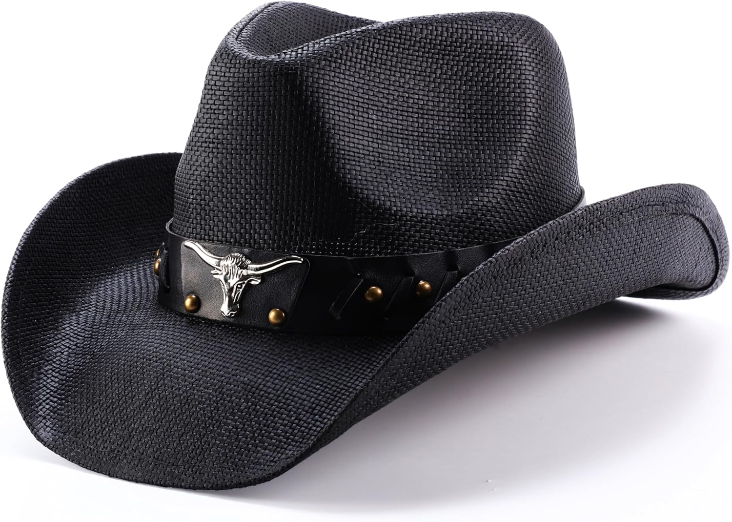 thuizen Western Outback Cattleman Straw Cowboy Hat for Men and Women - Image 5