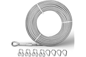 25FT 3/8" Stainless Steel Cable: Strength, Durability, and Versatility for Demanding Applications