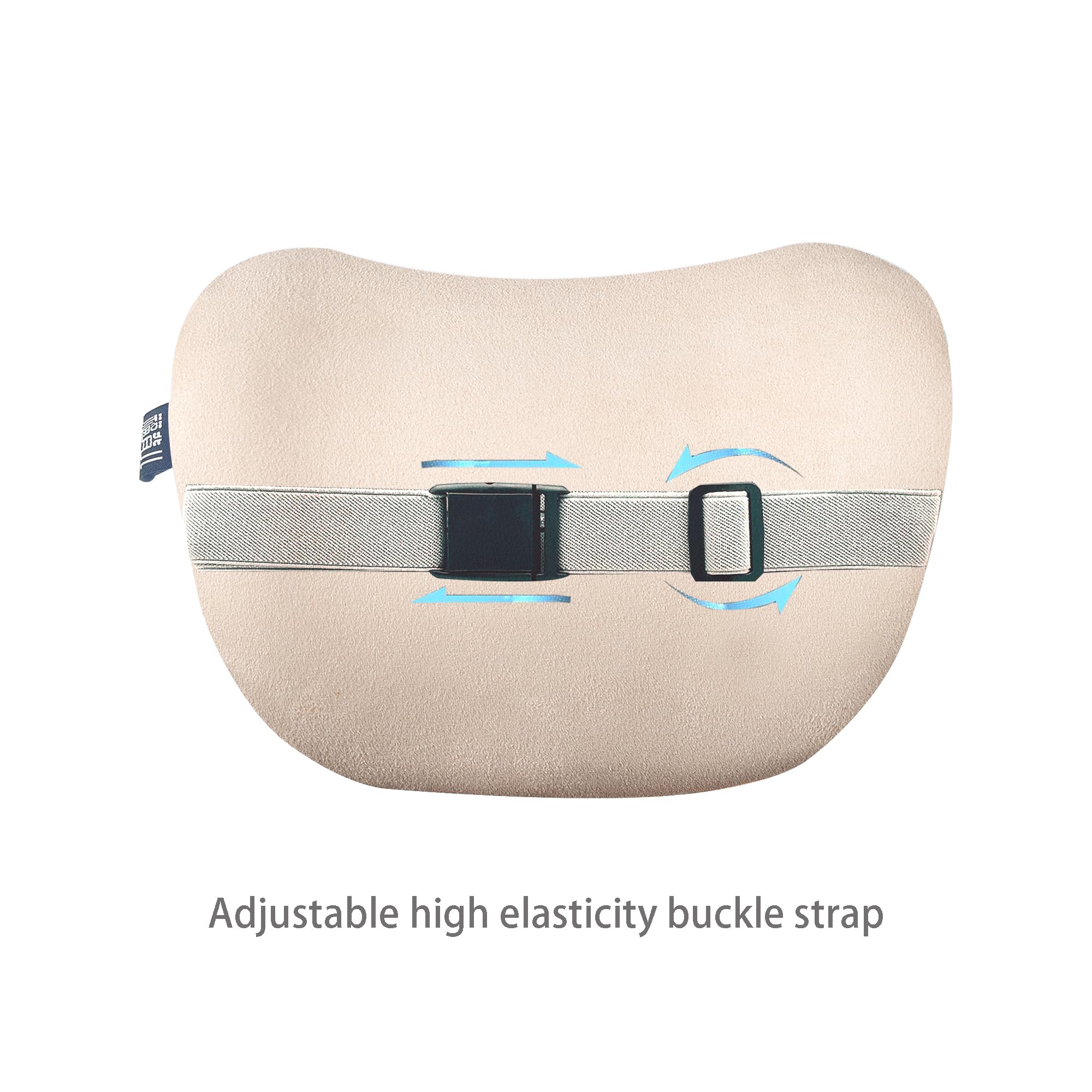Auto Nackenkissen Ergonomisches Memory Foam Nackenstütze Auto Kissen für Kopfstütze, Weiches Auto Nackenkissen Kopfstütze für Komfort und Entlastung beim Fahren (1, Beige)