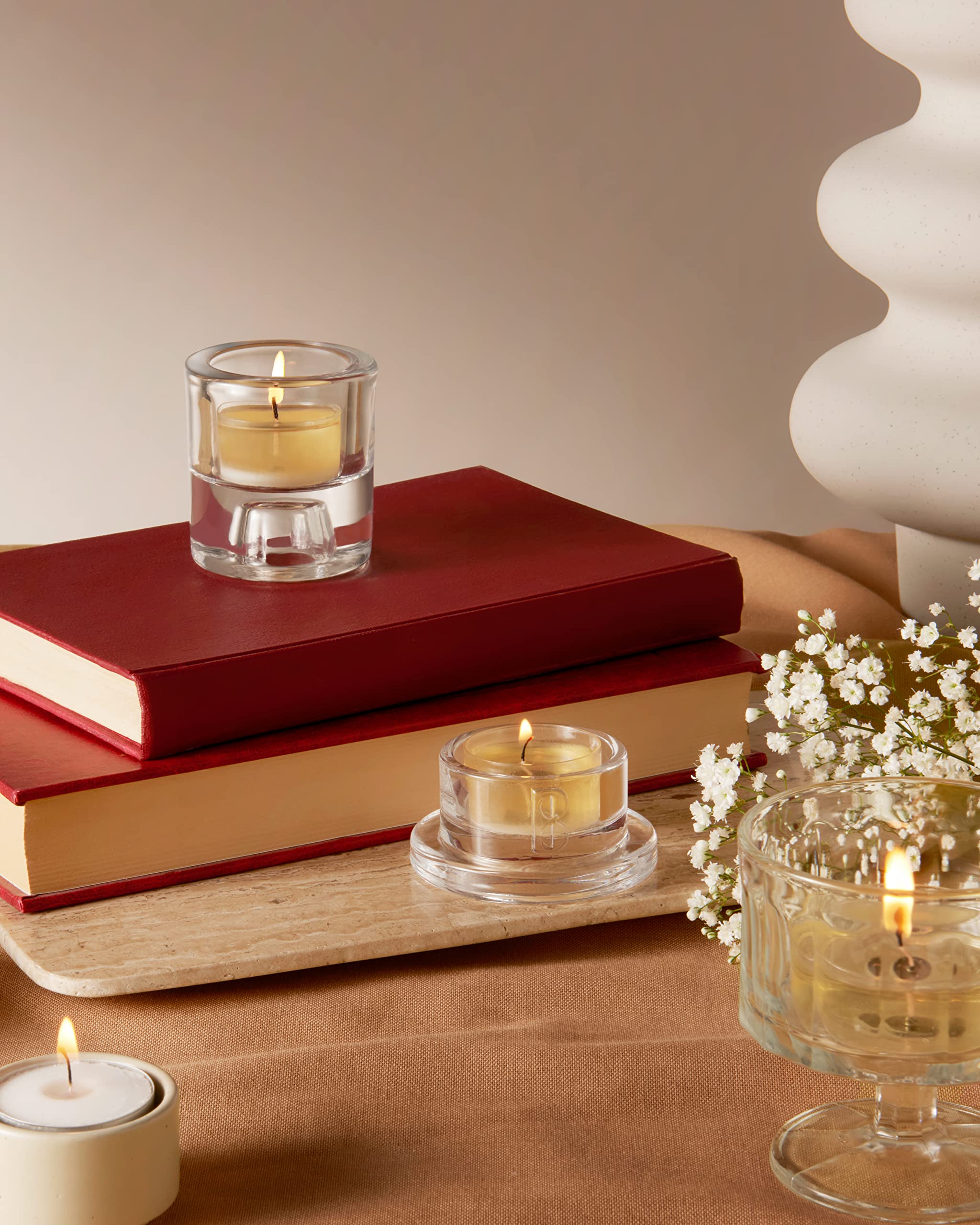 Bolsius Orchid Scented Tealight Candles | Clean Burn | Natural Vegan Wax | No Palm Oil | MaxAmbiance Technology | Steady Flame | Home Fragrance & Decor | Imported from Poland| Pack of 18
