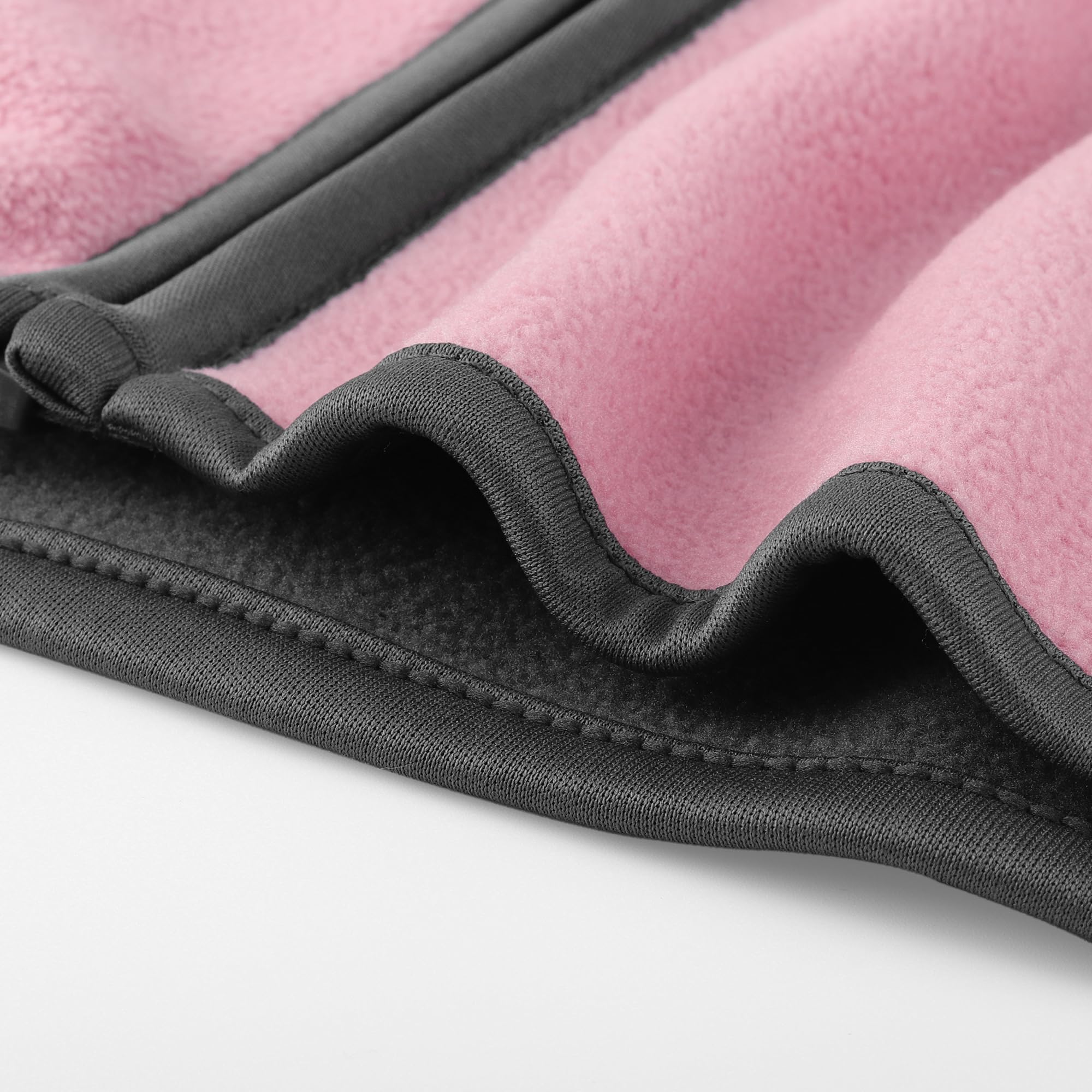 Chaqueta para Niños Polar Fleece de Doble Capa Otoño Invierno Niños Cremallera con Capucha Niñas Ropa de Abrigo de Manga Larga