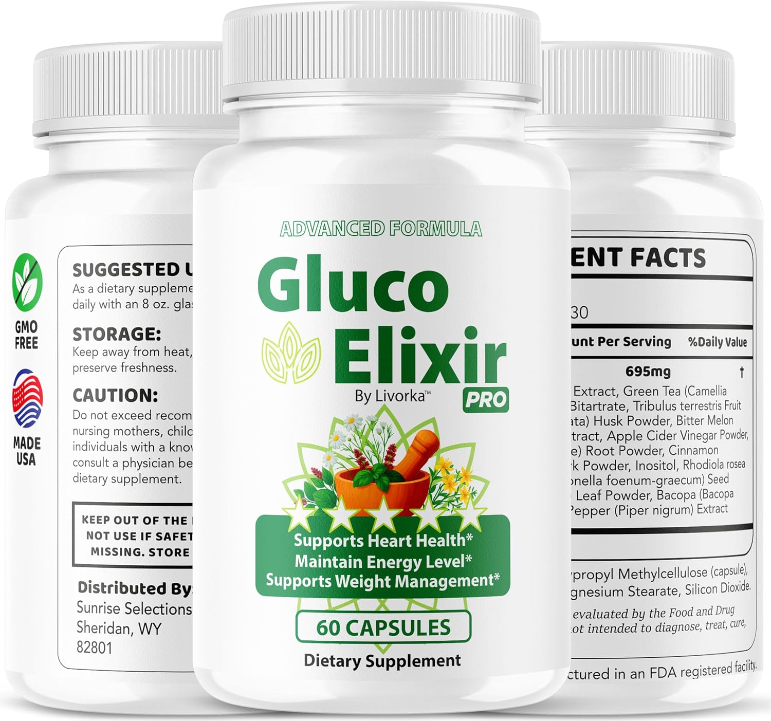 GlucoElixir Pro Capsules - Official GlucoElixir Pro Blood Health Support Advanced Formula Pills - Maximum Strength, Natural Vitamins for Overall Health & Wellness, 60 Capsules for 1 Month - Image 9