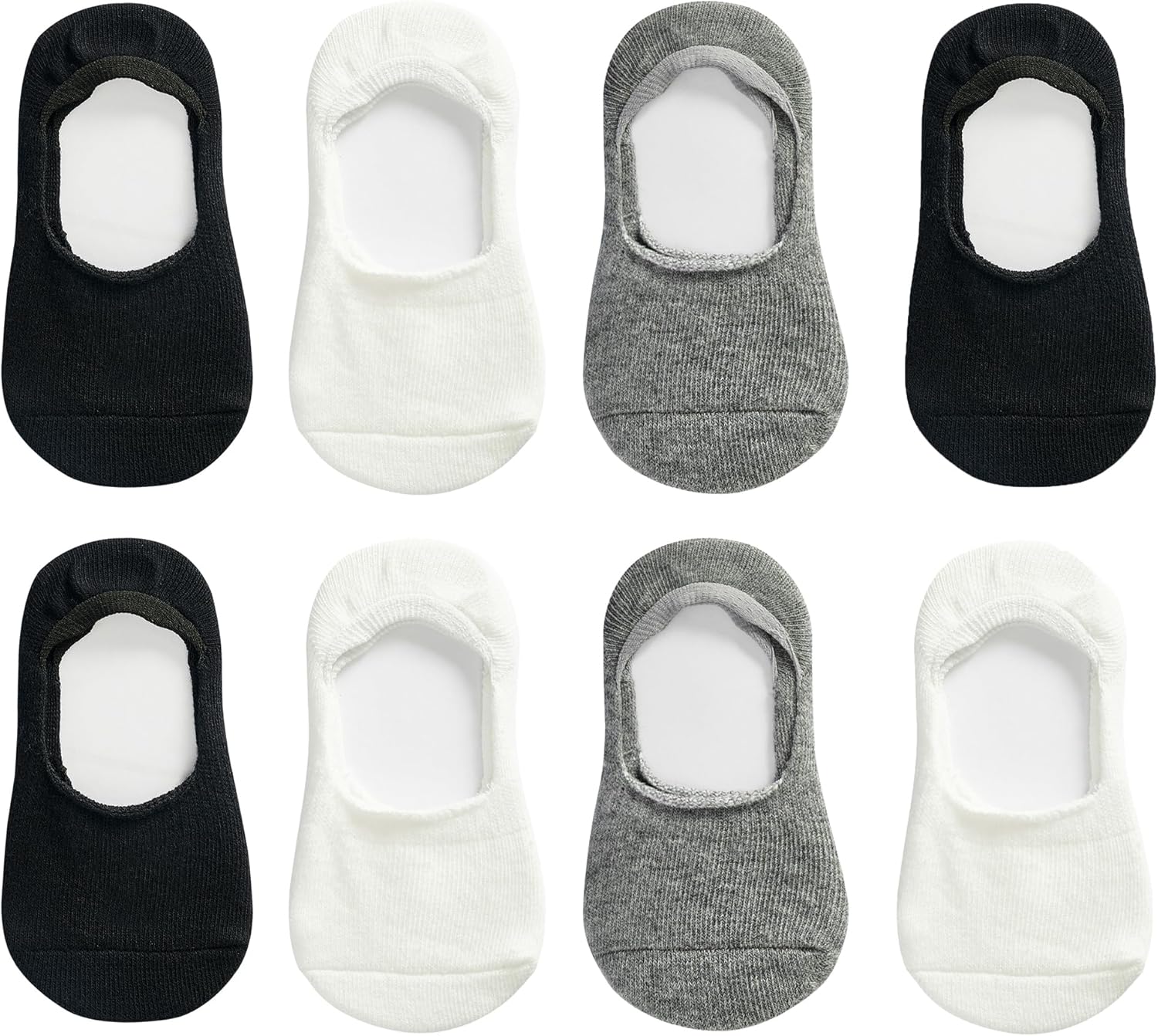 VWU Toddler Socks No Show Kids Baby Thin Cotton Socks Anti Slip Color Assorted 1-8T