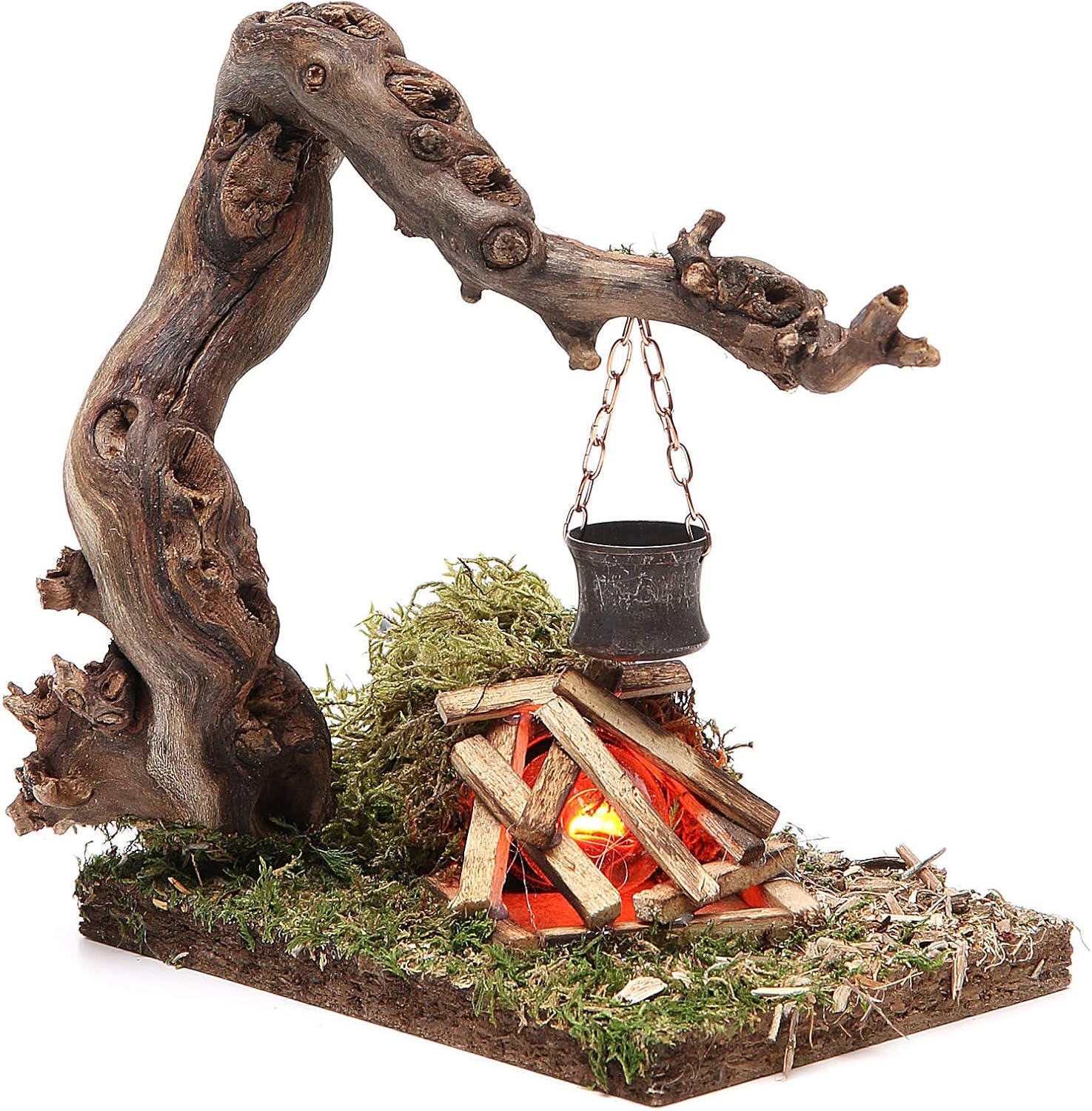 Holyart Fire for Nativity with Light 230V h.15cm