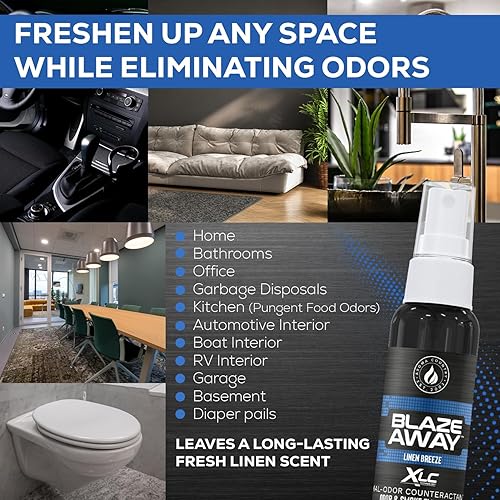 Miniatura 5 de Blaze Away Ambientador para mascotas, eliminador de olores para perros y gatos, eliminación profesional de olores, limpia olores fuertes a nivel
