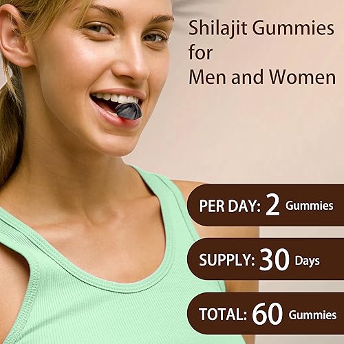 Miniatura 5 de Shilajit - Gomitas para hombres y mujeres I 4000 mg puro del Himalaya Shilajit I 75% + ácido fúlvico I Ashwagandha y más de 6 ingredientes naturales