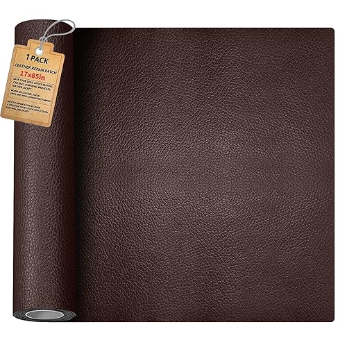 Kit de reparación de cuero para muebles, cuero autoadhesivo, parche de cuero, cinta de reparación de cuero, cinta de cuero para muebles, sin