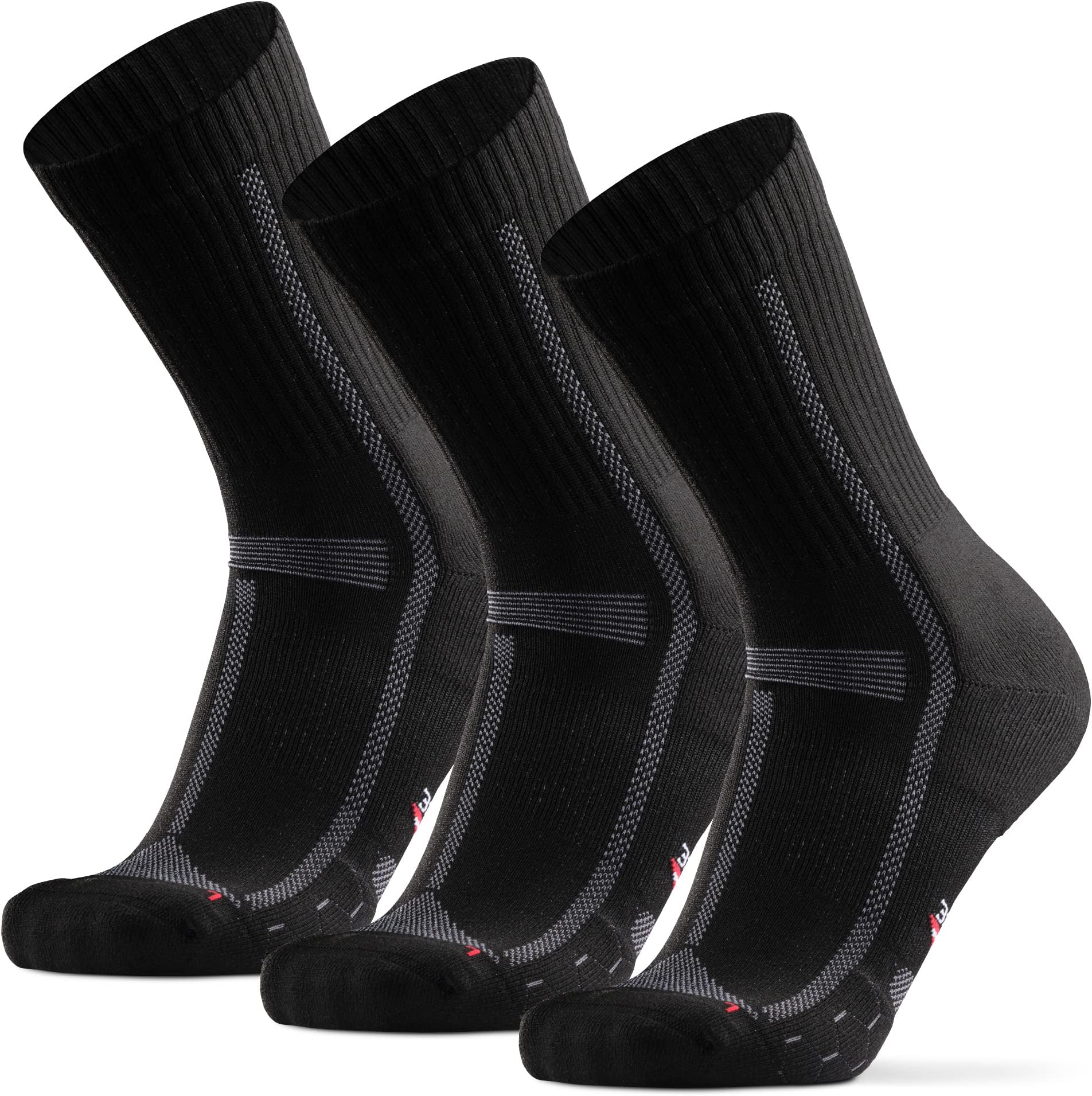 Ultra-Comfort Crew Running Socks, Performance Socks, Men & Women - 3 or 5 Pack