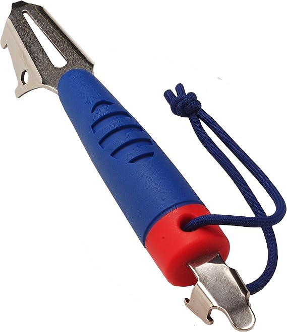 DeckMate 6-in-1 Boat Tool, Includes 2 Deck Keys, Shackle Key, Zipper Pull, Screwdriver, and Hex Tool