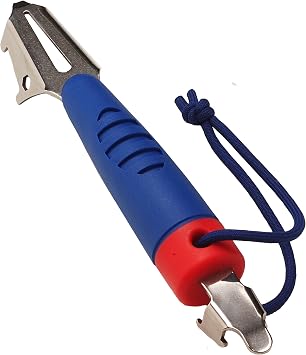 DeckMate 6-in-1 Boat Tool, Includes 2 Deck Keys, Shackle Key, Zipper Pull, Screwdriver, and Hex Tool