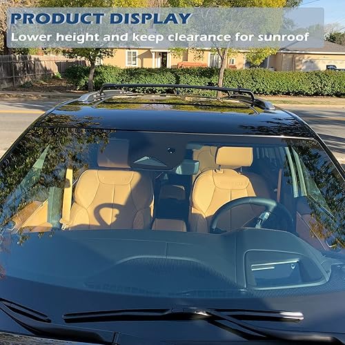 Miniatura 5 de Snailfly Barra transversal apta para Jeep Grand Cherokee L 2021 2022 2023 para portaequipajes de techo de barra transversal accesorios exteriores de