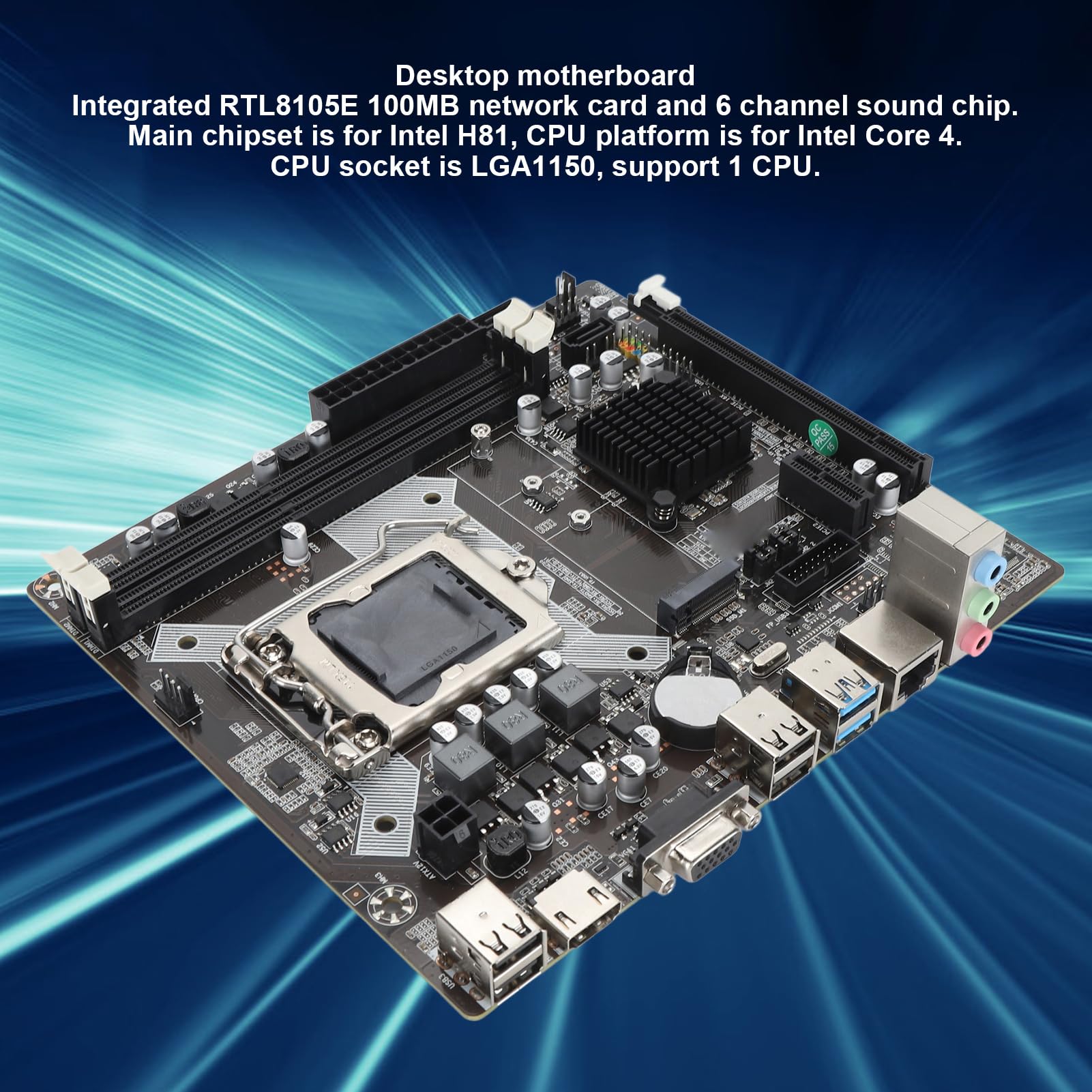 Amazon.com: H81 DDR3 Motherboard for LAG 1150, 2 DDR3 DIMM Desktop