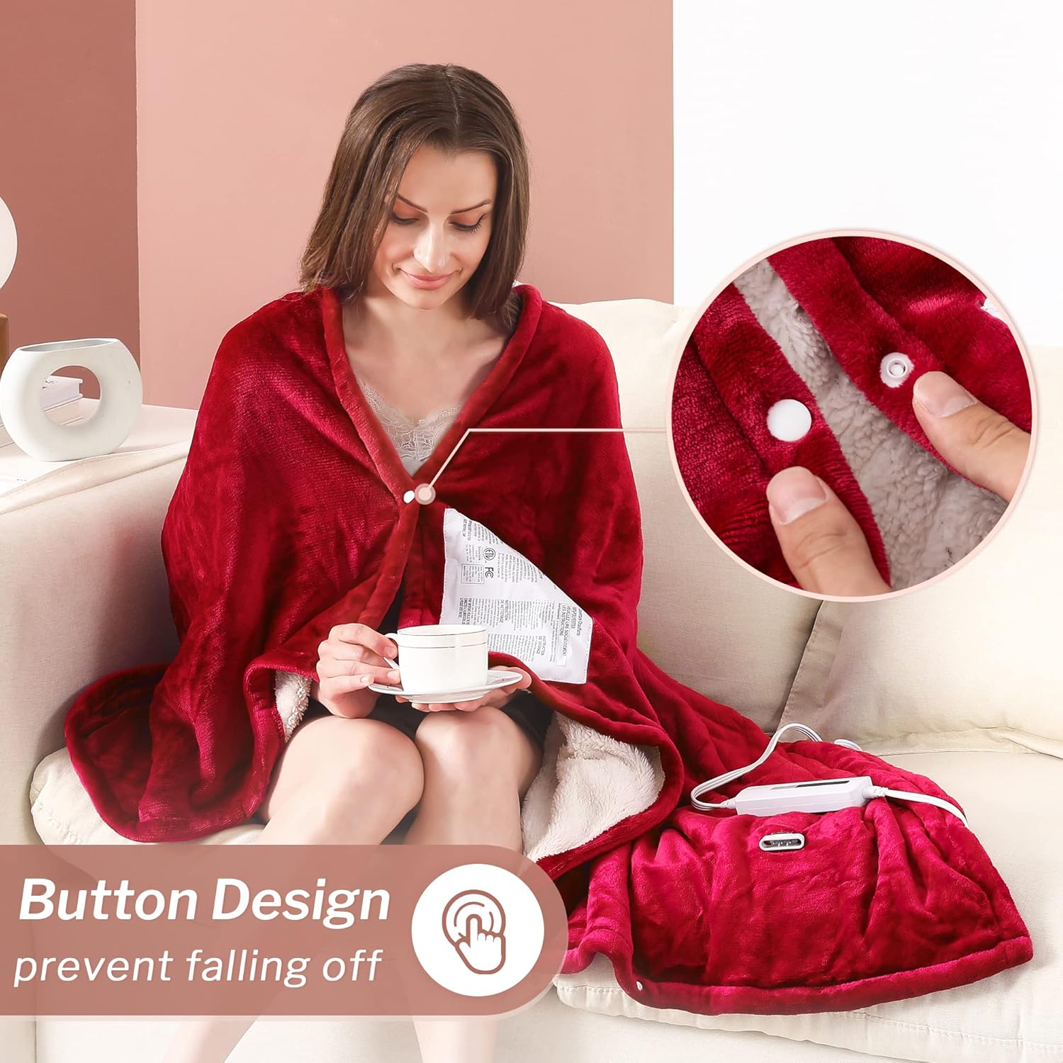 review CORIWELL Christmas Heated Blanket Electric Throw - 50