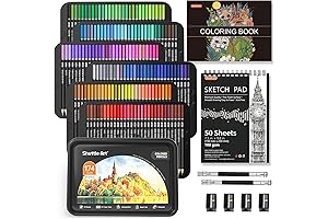 Shuttle Art 174-Piece Prism Coloring Pencils Set