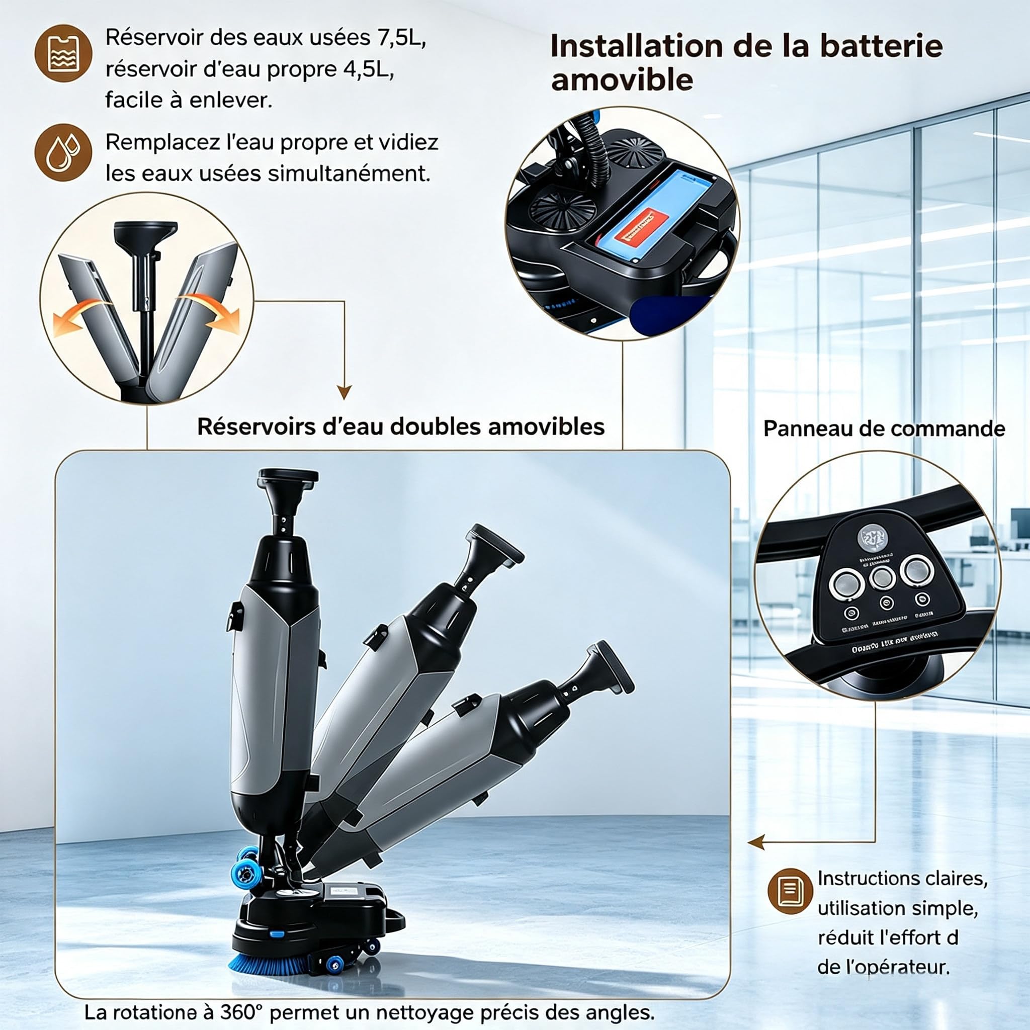 Fregadora De Suelos Comercial Red
