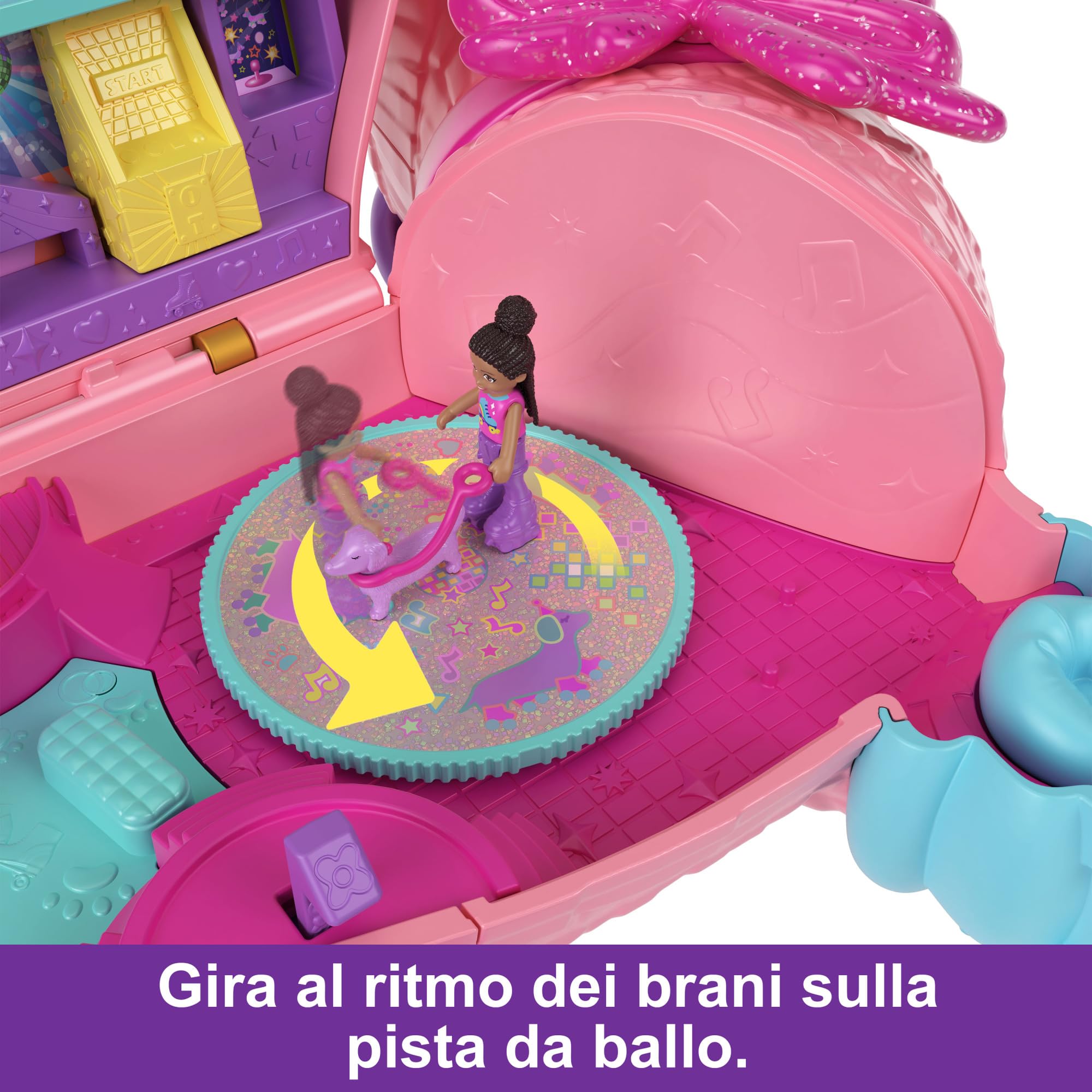Polly Pocket - Festa dei Cuccioli, playset a forma di pignatta con 2 bambole e più di 25 accessori inclusi, giocattolo per bambini, 4+ anni, HKV54