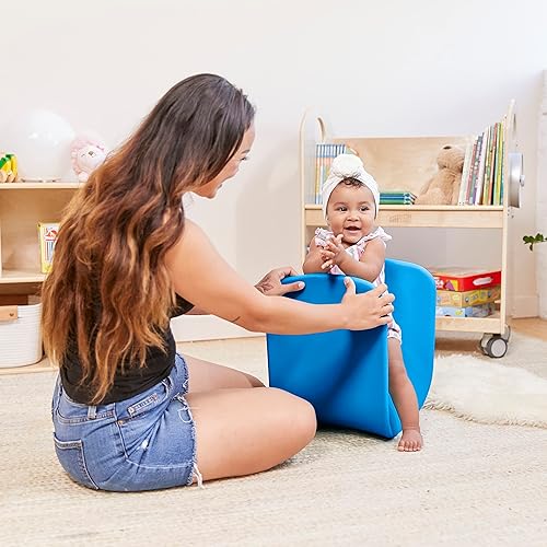 Miniatura 91 de ECR4Kids Asiento ondulado, altura del asiento de 14 a 15.1 pulgadas, taburete de perca, amarillo, paquete de 2 Amarillo,Negro -,Azul,Gris