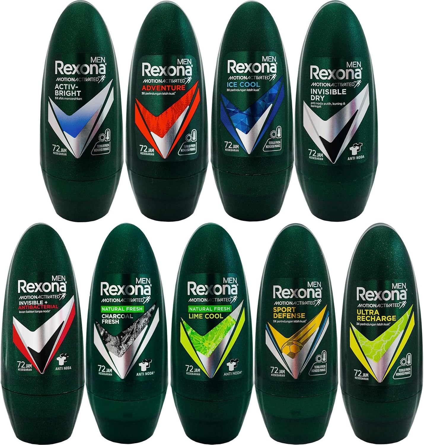 Мужской дезодорант Rexona Roll-On Ice Cool, 1,5 жидких унции (45 мл) х 6 упаковок, фото 9